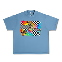 Pebble Blue race leopard tie dye background Urban Heavy Tee - Zillion Design Studio