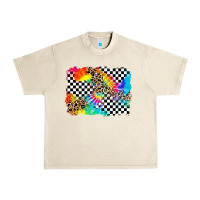 Sandshell race leopard tie dye background Urban Heavy Tee - Zillion Design Studio