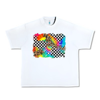 White race leopard tie dye background Urban Heavy Tee - Zillion Design Studio