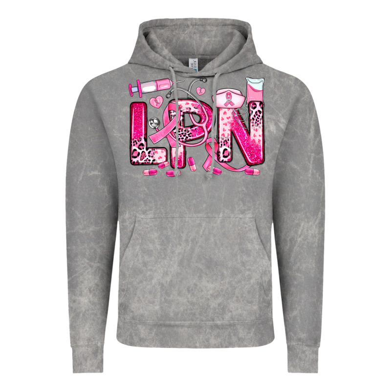 Breast Cancer Lpn Licensed Practical Nurse Vintage Hoodie by JahusDesignShop | Teevron