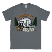 Charcoal Heather camp fire squad Classic Tee - CowhideDigitalArt