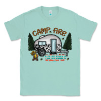 Seafoam camp fire squad Classic Tee - CowhideDigitalArt