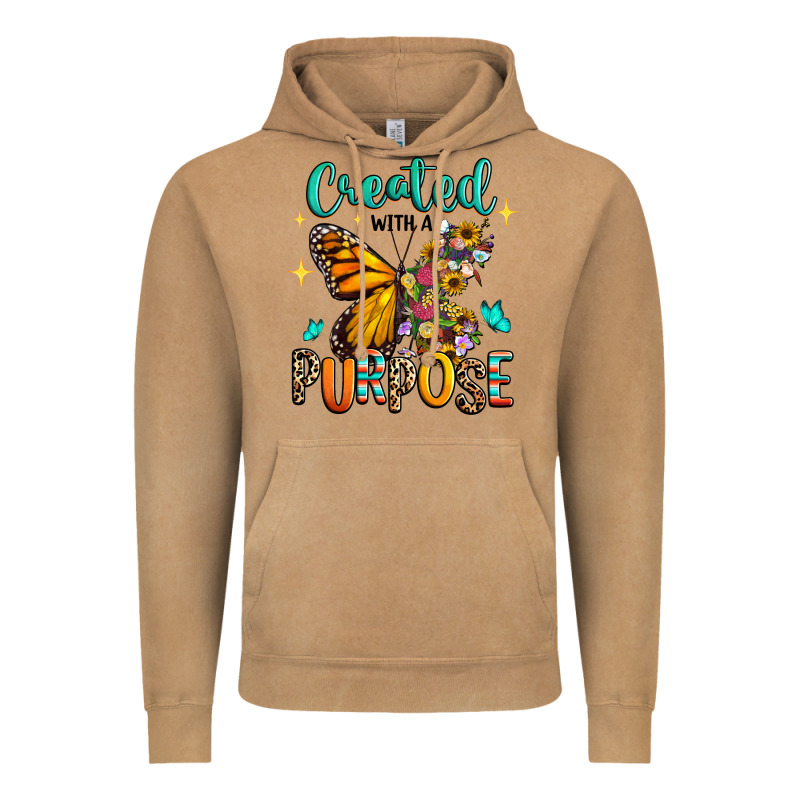 Created With A Purpose Vintage Hoodie by RanaPortraitStore | Teevron