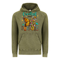Vintage Olive created with a purpose Vintage Hoodie - RanaPortraitStore