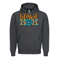 Smoke blessed mom with gemstone Zipper Hoodie - AdoDesignShop
