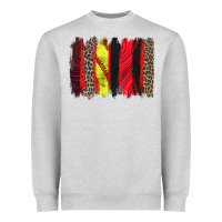 Heather Grey softball brushstroke Heavyweight Sweatshirt - Zillion Design Studio