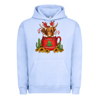 Pigment Grape Ice hot coco christmas highland cow Urban Hoodie - Jasminsmagicworld