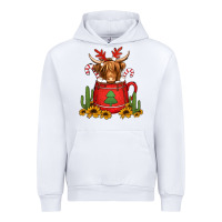 White hot coco christmas highland cow Urban Hoodie - Jasminsmagicworld
