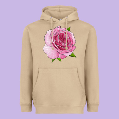 All Dressed Up Rose Heavyweight Hoodie Designed By Lillyallendesigns
