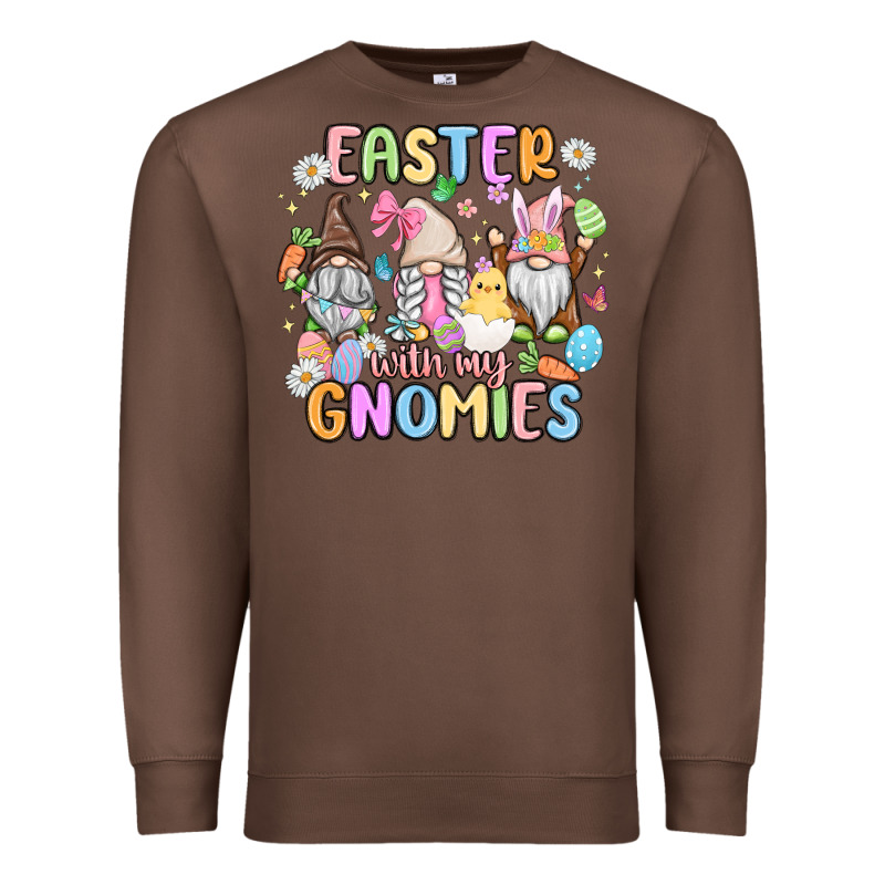 Easter  With My Gnomies Premium Sweatshirt by MaliasSmallBusiness | Teevron