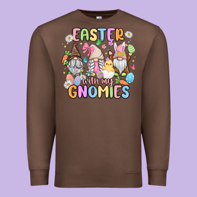 Easter  With My Gnomies Premium Sweatshirt Designed By Maliassmallbusiness