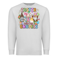 Dove Grey easter  with my gnomies Premium Sweatshirt - MaliasSmallBusiness