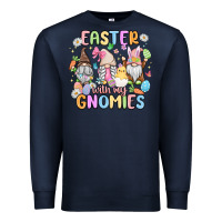 Navy easter  with my gnomies Premium Sweatshirt - MaliasSmallBusiness