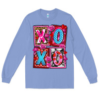 Colony Blue xoxo with roses and candies olivia Long Sleeve Tee - OliviaCreatesArt