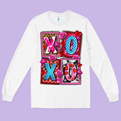 Xoxo With Roses And Candies Olivia Long Sleeve Tee Designed By Oliviacreatesart