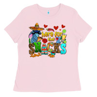 Bubblegum Pink here for the snacks Ladies Tee - AdoDesignShop