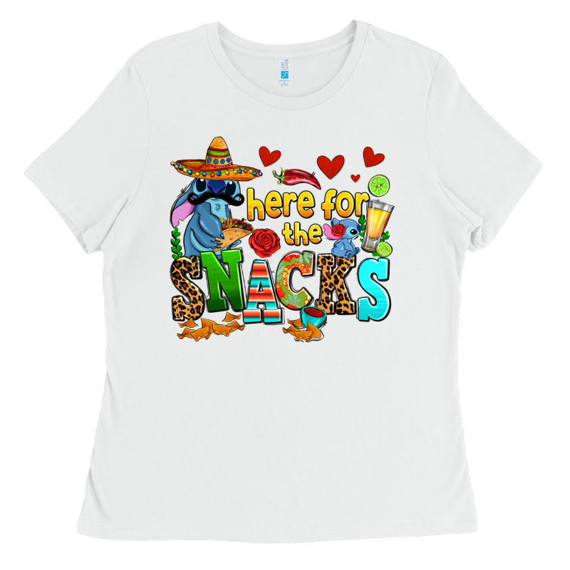 Here For The Snacks Ladies Tee by AdoDesignShop | Teevron