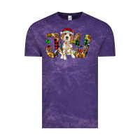 Cloud Purple beagle christmas joy Vintage Tee - RanaPortraitStore
