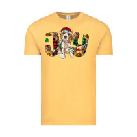 Vintage Mustard beagle christmas joy Vintage Tee - RanaPortraitStore