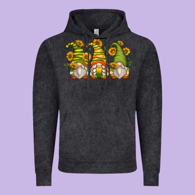 Sunflower Gnomes Vintage Hoodie Designed By Zillion Design Studio