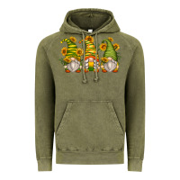 Vintage Olive sunflower gnomes Vintage Hoodie - Zillion Design Studio