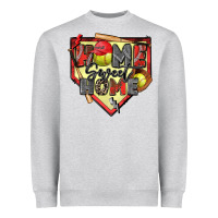 Heather Grey home sweet home softball Heavyweight Sweatshirt - Zillion Design Studio