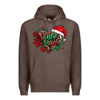 Coffee santa paws christmas heart Premium Hoodie - MaliasSmallBusiness