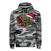 Slate Camo santa paws christmas heart Premium Hoodie - MaliasSmallBusiness