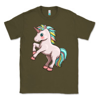 Army Green cute unicorn Classic Tee - FaDigitalArtStudio