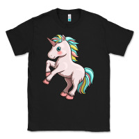Black cute unicorn Classic Tee - FaDigitalArtStudio
