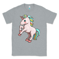Heather Grey cute unicorn Classic Tee - FaDigitalArtStudio