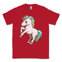 Red cute unicorn Classic Tee - FaDigitalArtStudio