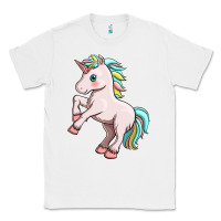 White cute unicorn Classic Tee - FaDigitalArtStudio