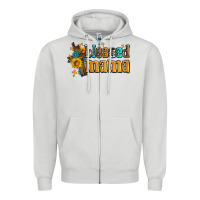 Dove Grey blessed mama Zipper Hoodie - AdoDesignShop