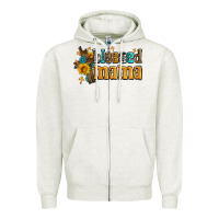 Oatmeal Heather blessed mama Zipper Hoodie - AdoDesignShop