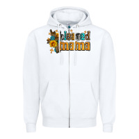 White blessed mama Zipper Hoodie - AdoDesignShop