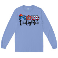 Colony Blue proud firefighter Long Sleeve Tee - HRA Design Shop