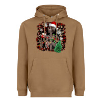 Toasted Coconut Skeleton with coffee cup Christmas Heavyweight Hoodie - NancyCooperArtShop