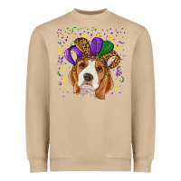 Mushroom Mardi gras beagle Heavyweight Sweatshirt - RanaPortraitStore