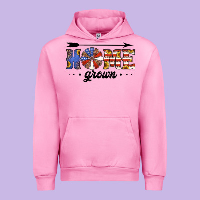 Home Grown American Flag Windmill Urban Hoodie Designed By Jasminsmagicworld