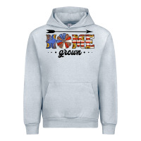 Heather Grey home grown american flag windmill Urban Hoodie - Jasminsmagicworld