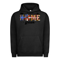 Pigment Black home grown american flag windmill Urban Hoodie - Jasminsmagicworld