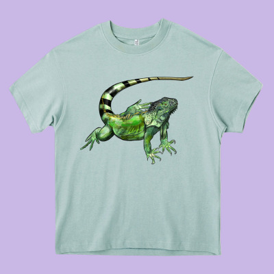 İguana Heavy Core Tee Designed By Lillyallendesigns