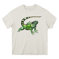 Cream İguana Heavy Core Tee - LillyAllenDesigns