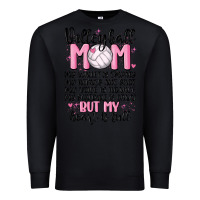 Black volleyball mom Premium Sweatshirt - MaliasSmallBusiness