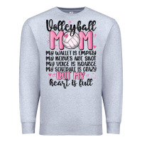 Heather Grey volleyball mom Premium Sweatshirt - MaliasSmallBusiness