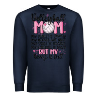 Navy volleyball mom Premium Sweatshirt - MaliasSmallBusiness