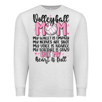 Oatmeal Heather volleyball mom Premium Sweatshirt - MaliasSmallBusiness
