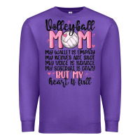 Purple volleyball mom Premium Sweatshirt - MaliasSmallBusiness