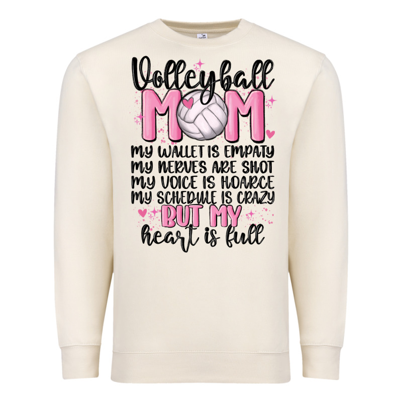 Volleyball Mom Premium Sweatshirt by MaliasSmallBusiness | Teevron